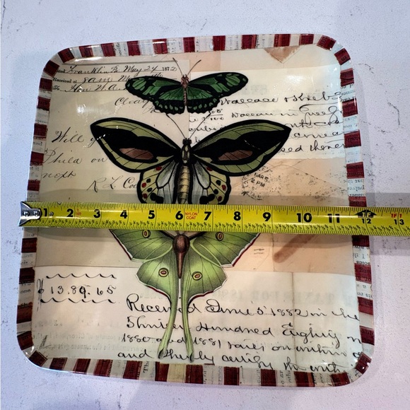 John Derian for Target Melamine Square Butterfly Print Decorative Tray - Picture 2 of 5